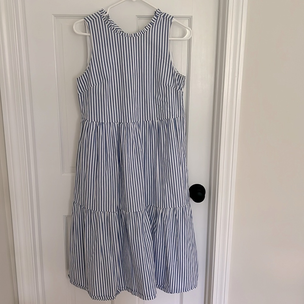 J.Crew Factory Striped Cotton Dress - Size 4 - EUC